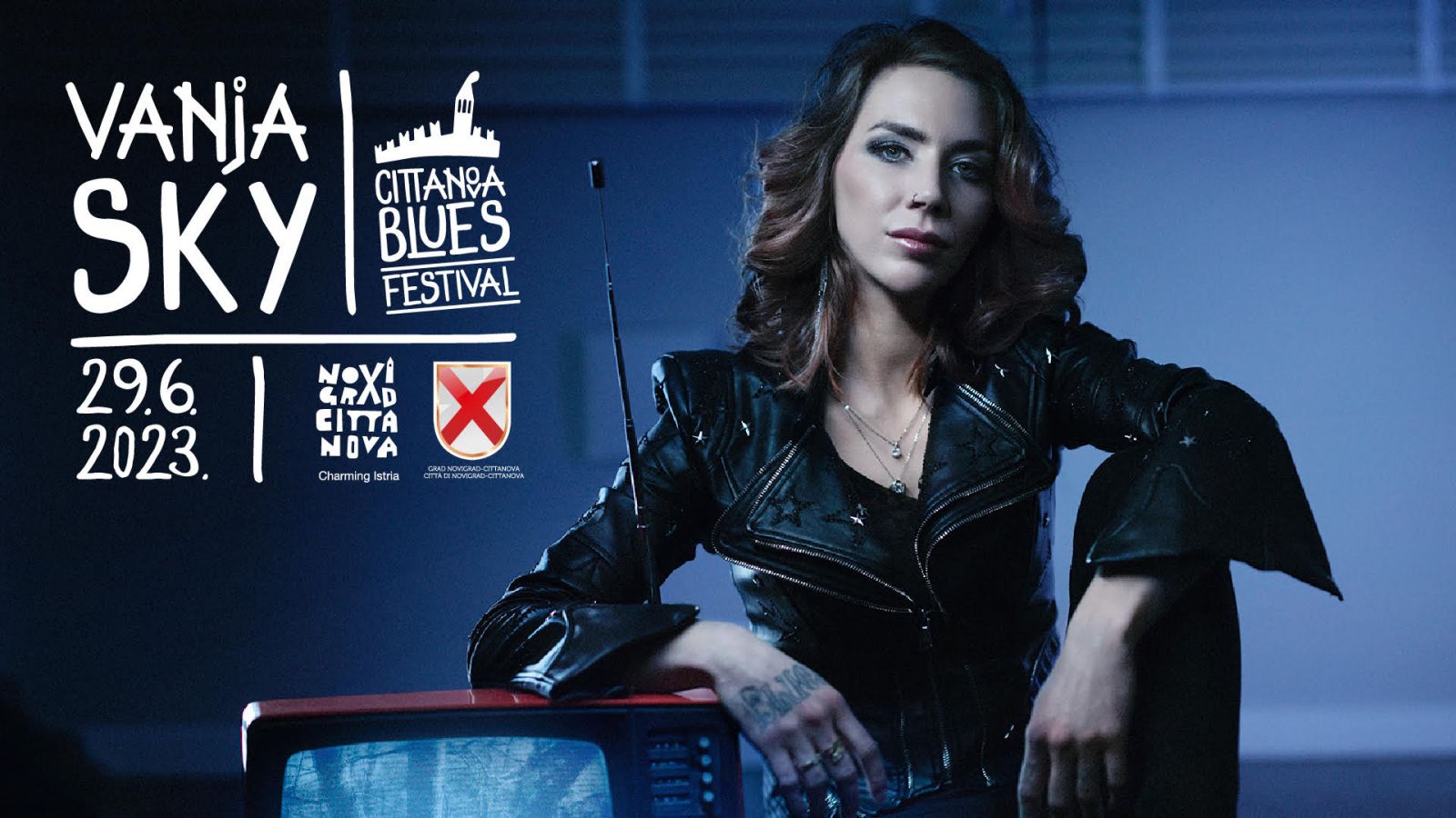 Vanja Sky, hrvatska blues rock gitaristica i pjevačica dolazi na Cittanova Blues Festival 2023.   